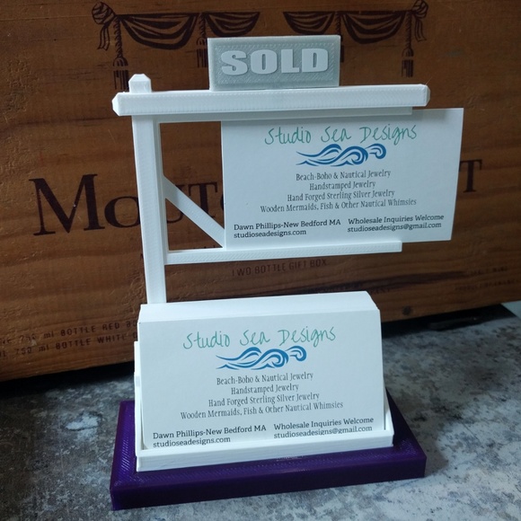Purple Real Estate-Realtor Card Holder-Display - Picture 5 of 5